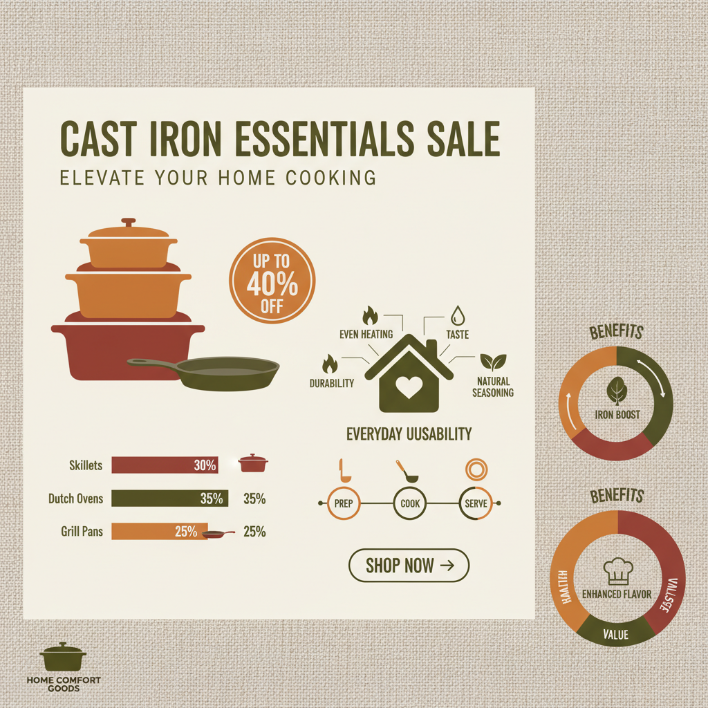 Discover Incredible Deals on Cast Iron Pots and Pans Set Sale Now