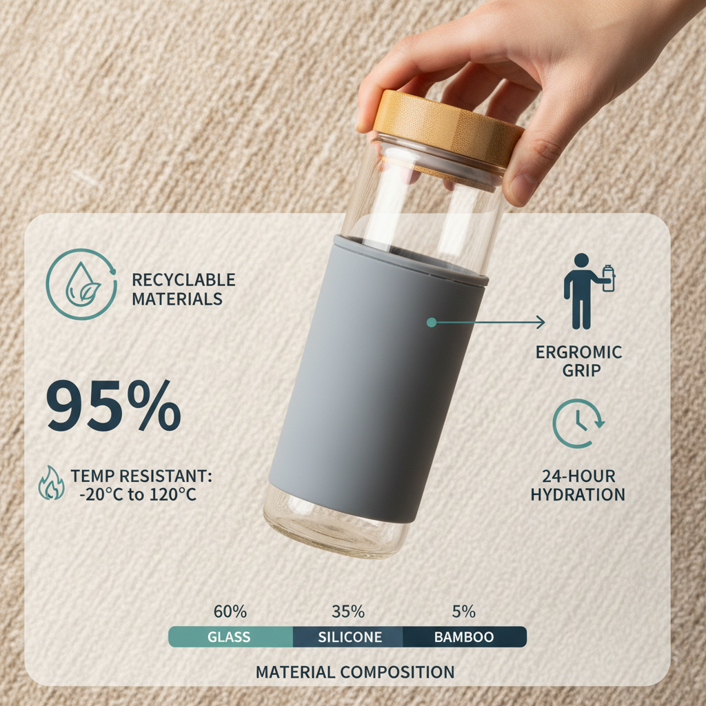 Elevate Your Hydration with a Durable Glass Silicone Water Bottle