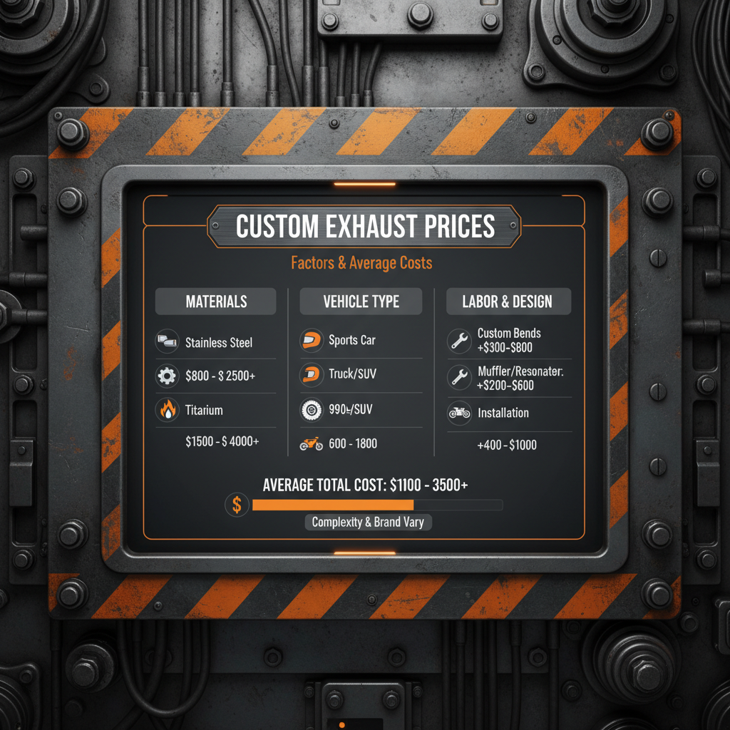 Exploring Custom Exhaust Prices Dynamics and Optimization Strategies