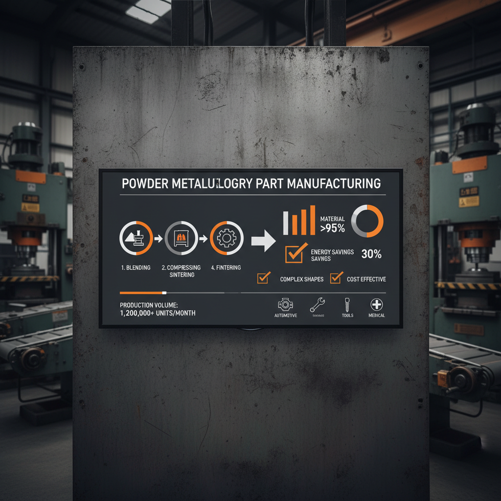 Advancements in Powder Metallurgy Part Manufacturing for Modern Industries
