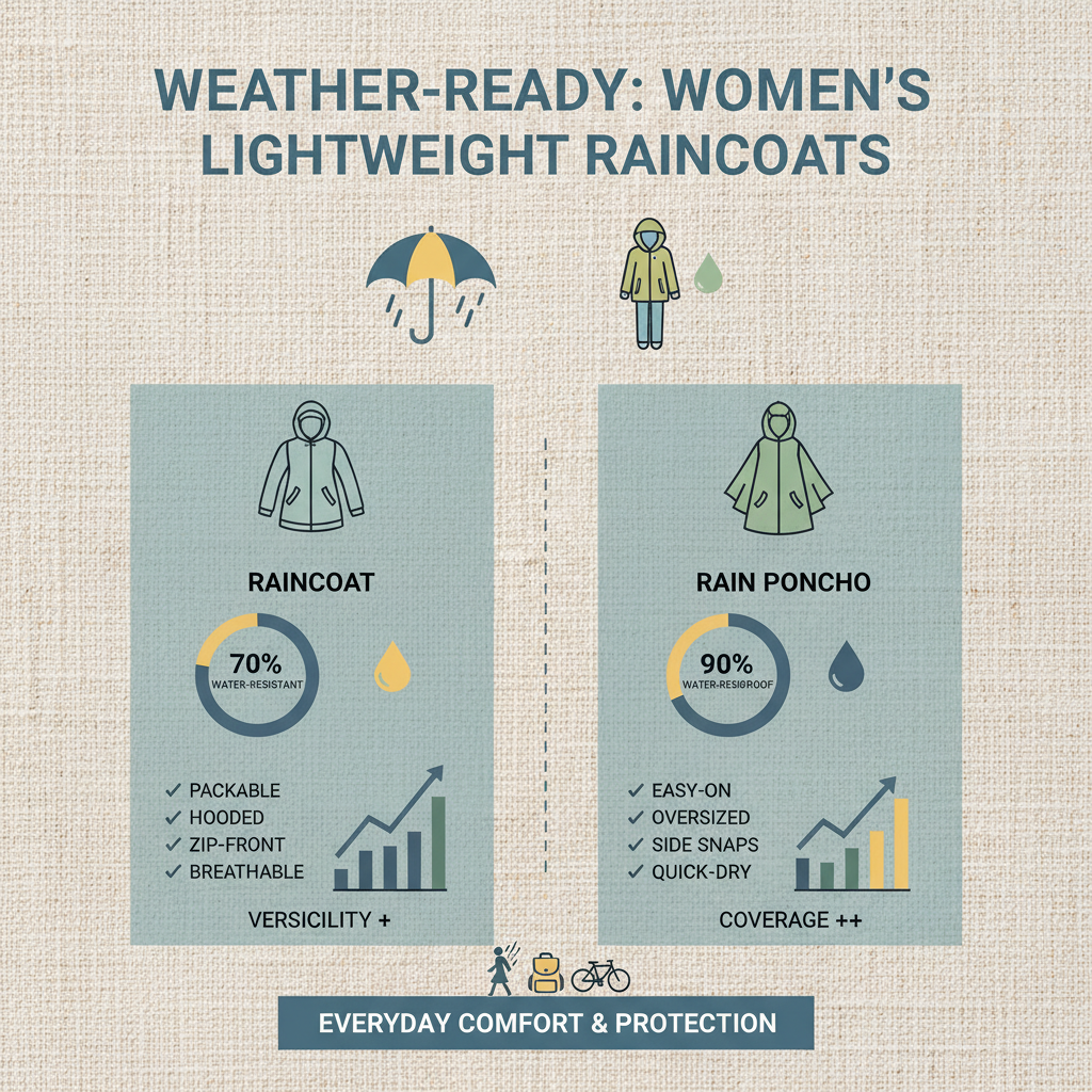 Essential Lightweight Raincoats for Women Navigating Modern Weather
