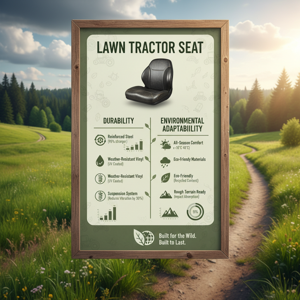Optimizing Operator Comfort and Safety with a Durable Lawn Tractor Seat