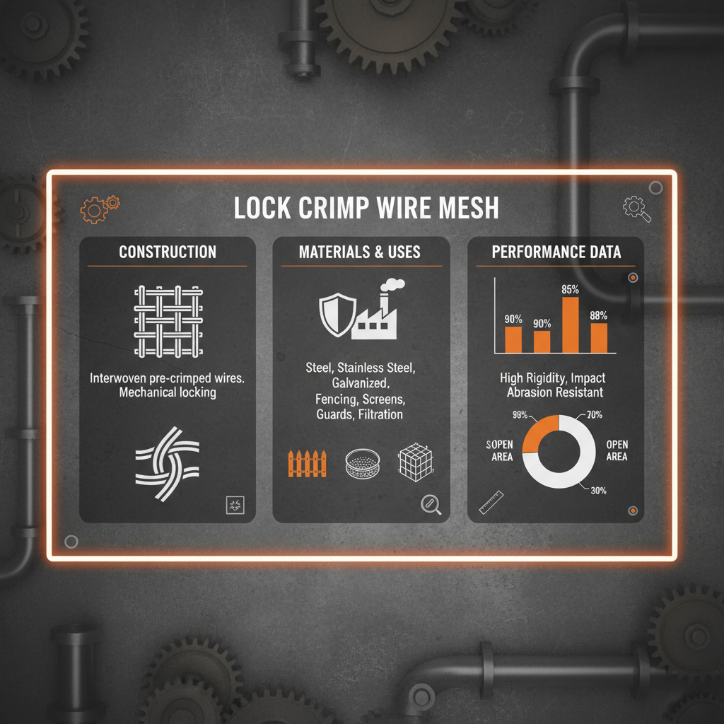 High Performance Lock Crimp Wire Mesh for Industrial and Security Applications