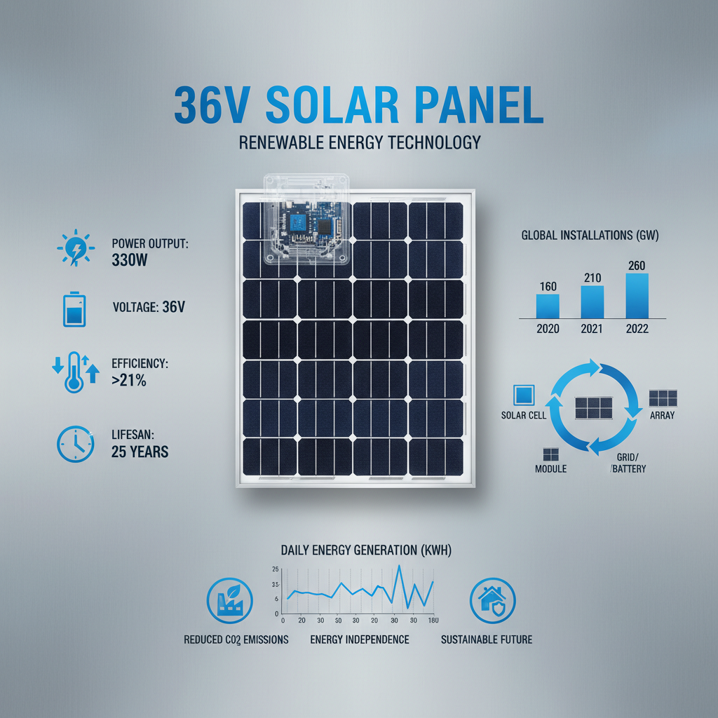 36v solar panel