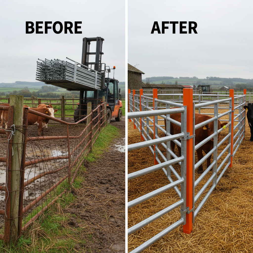 fence panels metal livestock