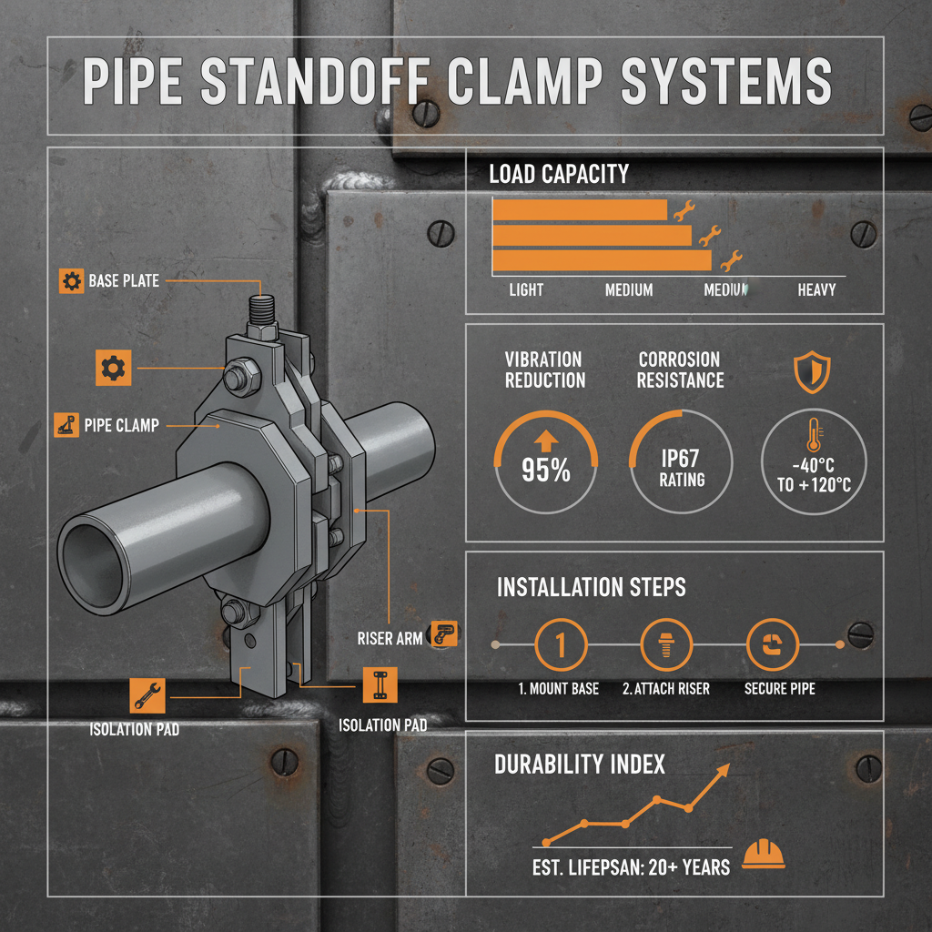pipe standoff clamp