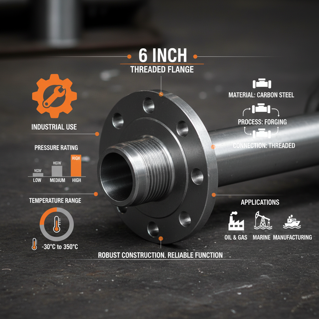 6 inch threaded flange