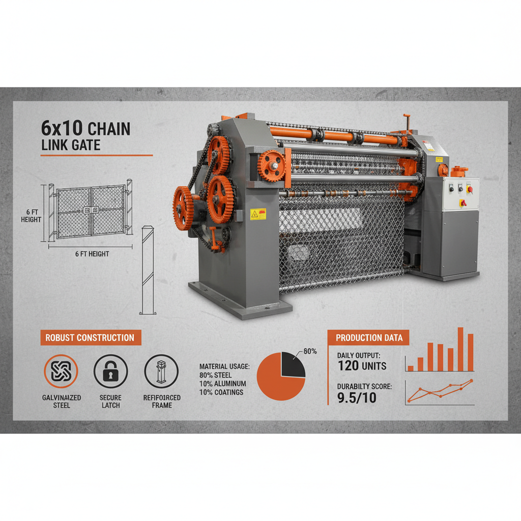6x10 chain link gate