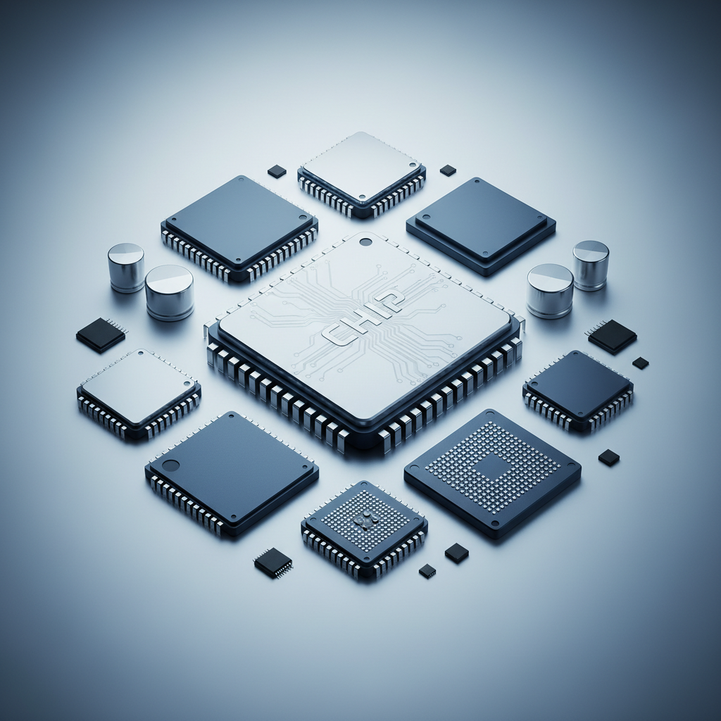 different electronic components