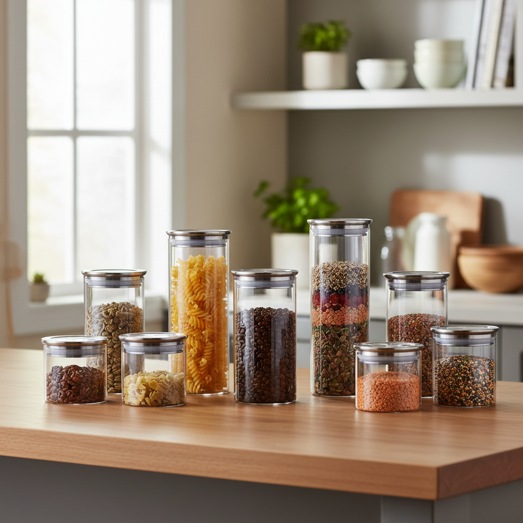tall glass food storage containers