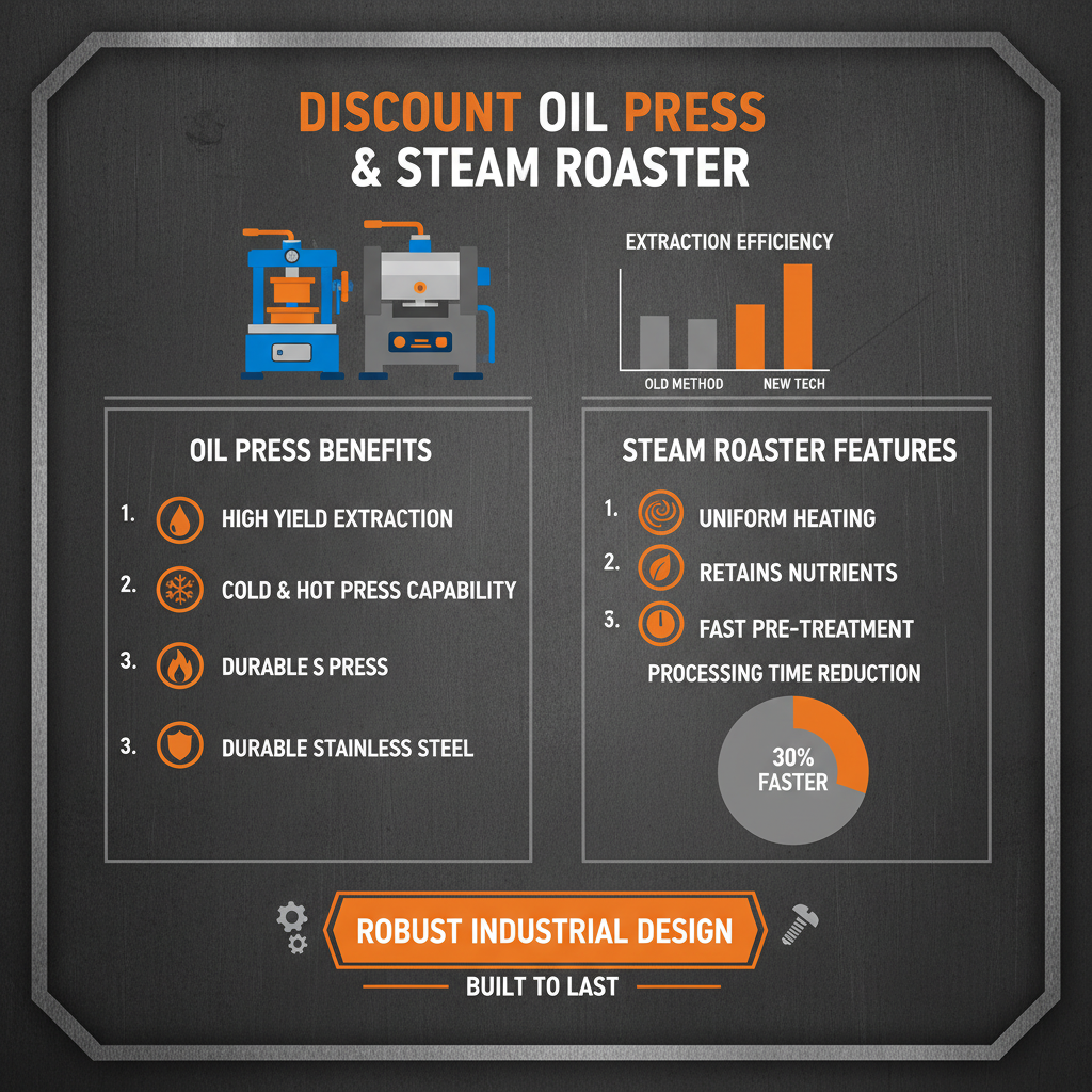 Find a Reliable Discount Oil Press Steam Roaster for Efficient Oilseed Processing