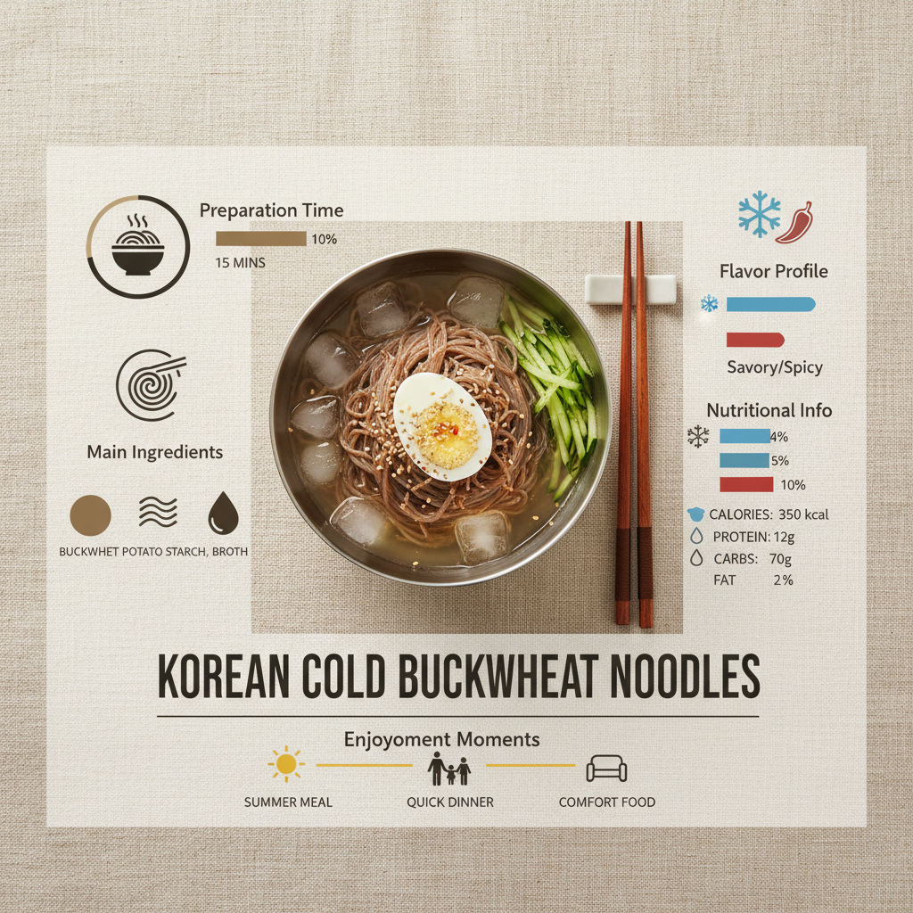 Discover the Cool and Refreshing World of Korean Buckwheat Noodles Cold