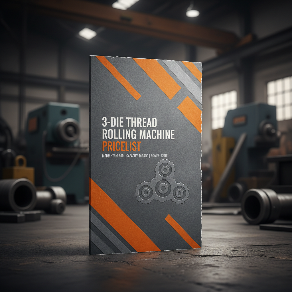 Comprehensive 3 Die Thread Rolling Machine Pricelist and Buying Guide