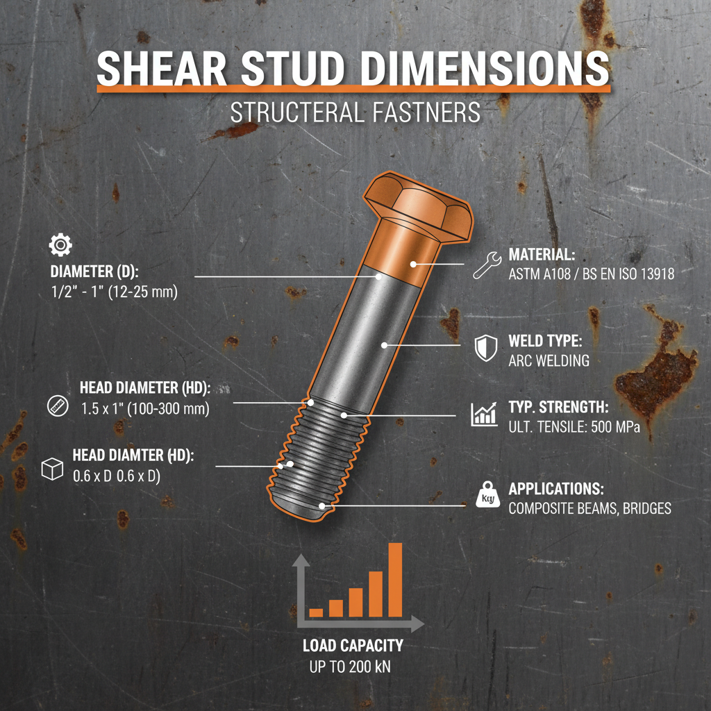 Comprehensive Guide to Shear Stud Dimensions for SteelConcrete Connections