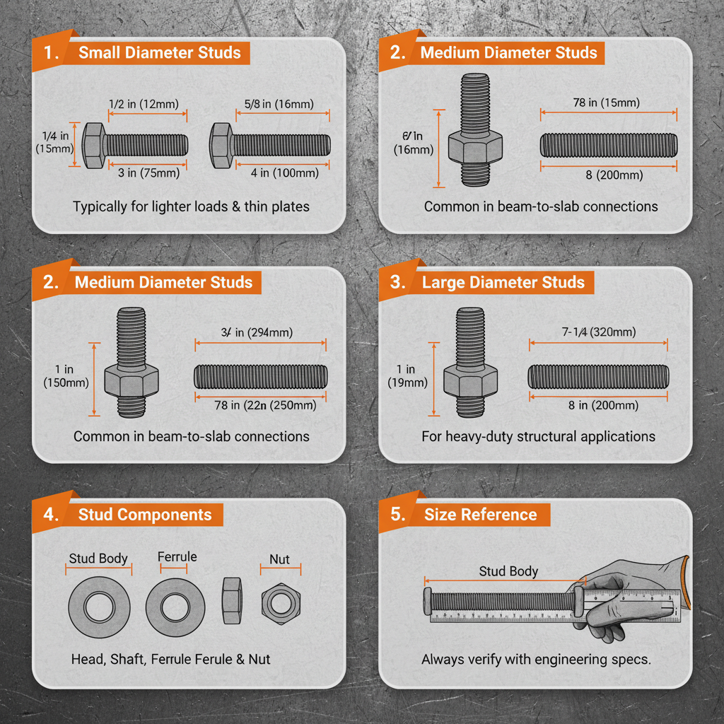 Comprehensive Guide to Standard Shear Stud Sizes for Steel Construction Projects