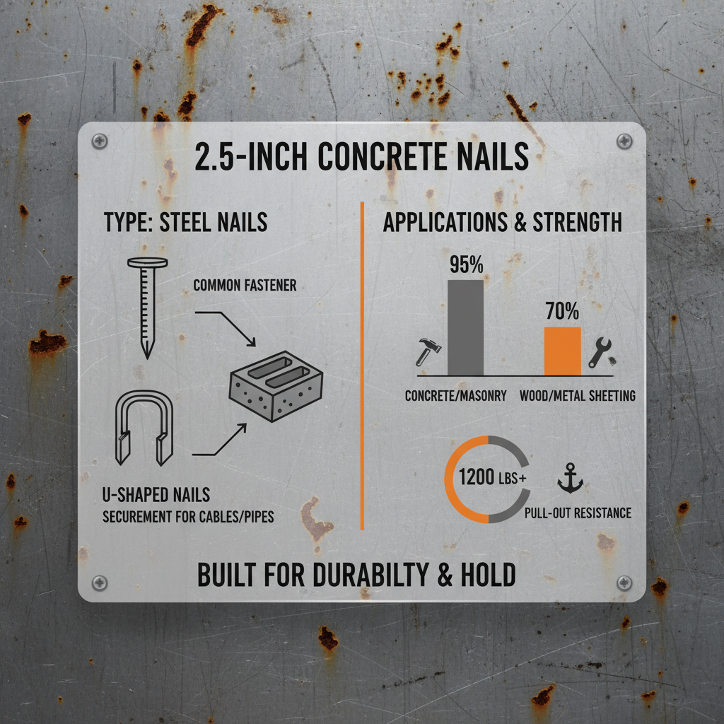 Understanding the Strength and Versatility of 2 1 2 Concrete Nails for Construction