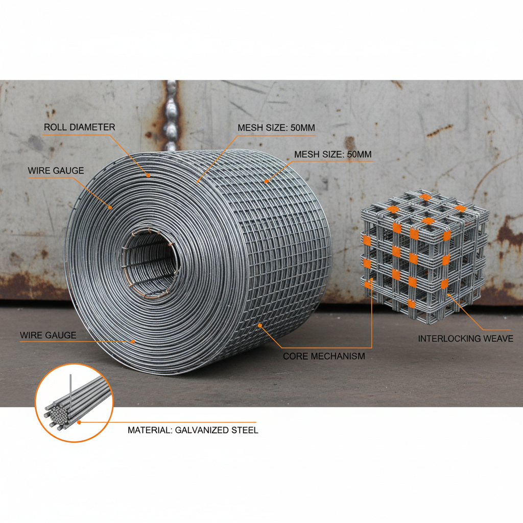 High Quality 50mm Wire Mesh Roll for Industrial and Commercial Applications