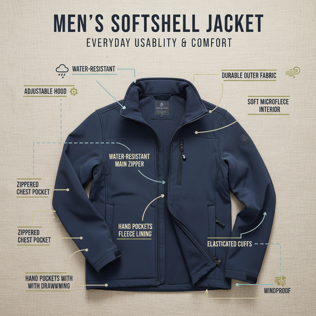 Discover the Versatility of Mens Navy Softshell Jackets for All Occasions
