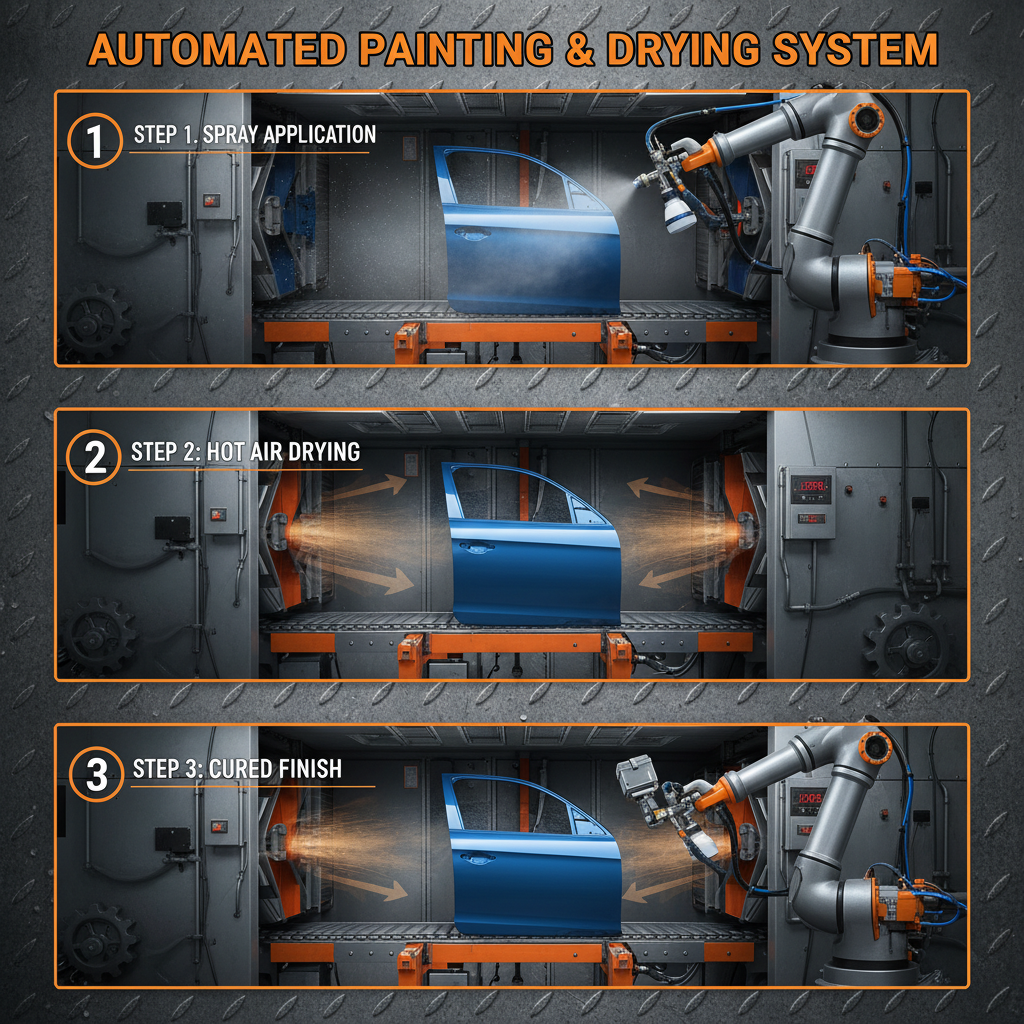 HighEfficiency Hot Air Drying Painting Equipment for Superior Industrial Coatings