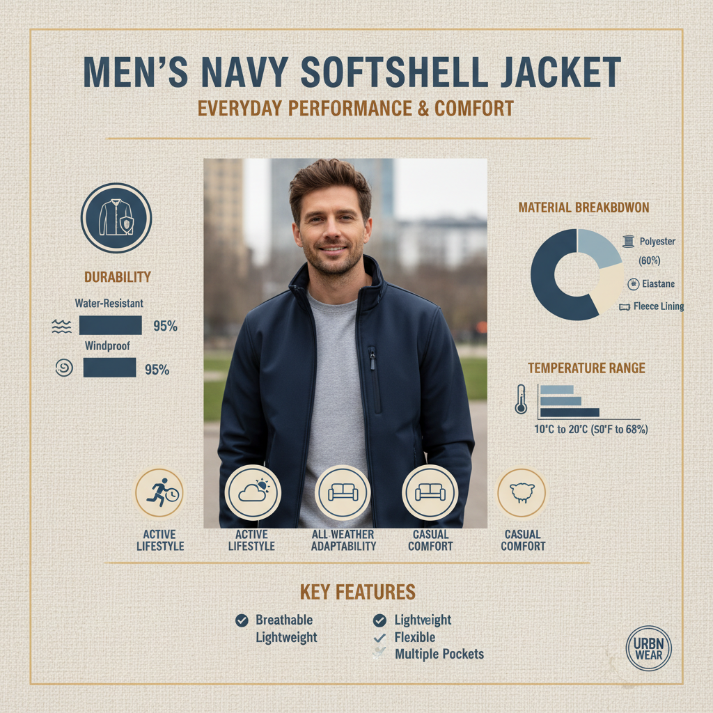 Discover the Versatility of Mens Navy Softshell Jackets for All Occasions