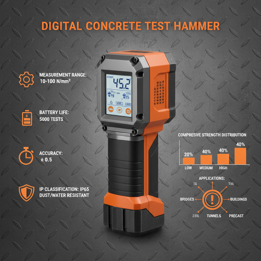 Digital Concrete Test Hammer