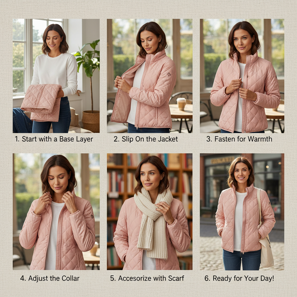 light quilted jacket womens