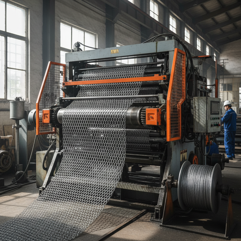 High Quality hexagonal mesh weaving machine