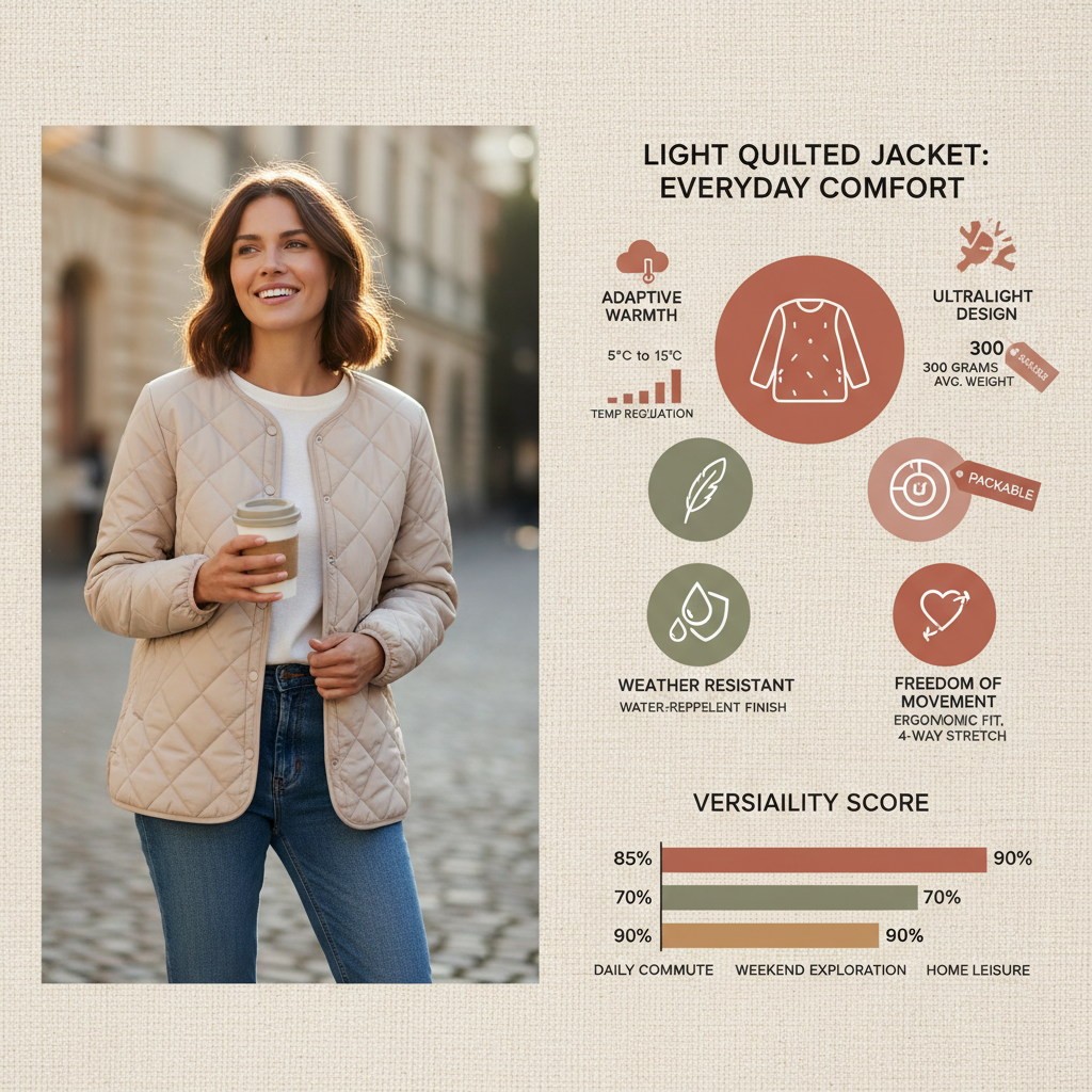 light quilted jacket womens