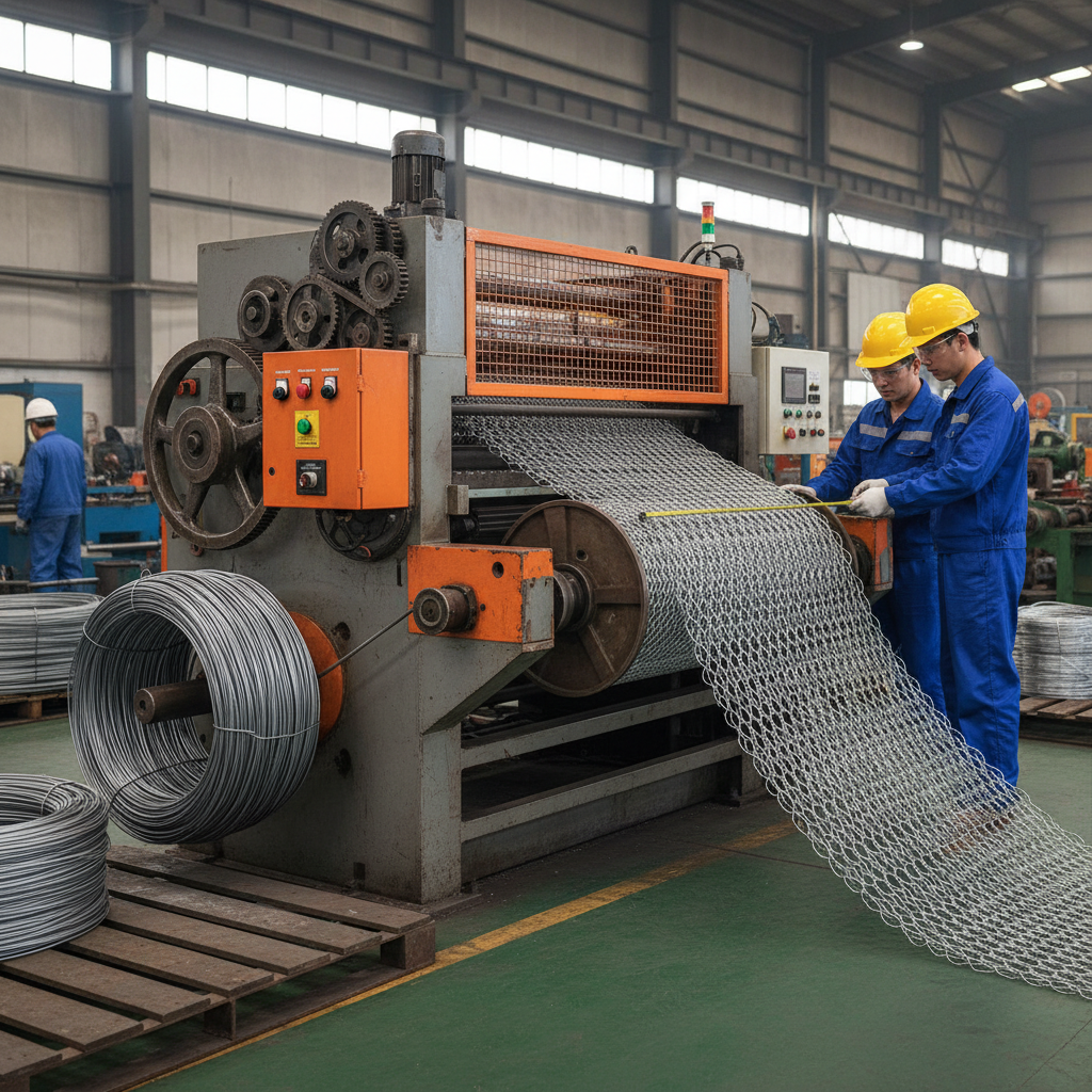 chicken wire mesh machine