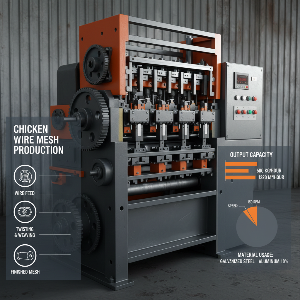 chicken wire mesh making machine