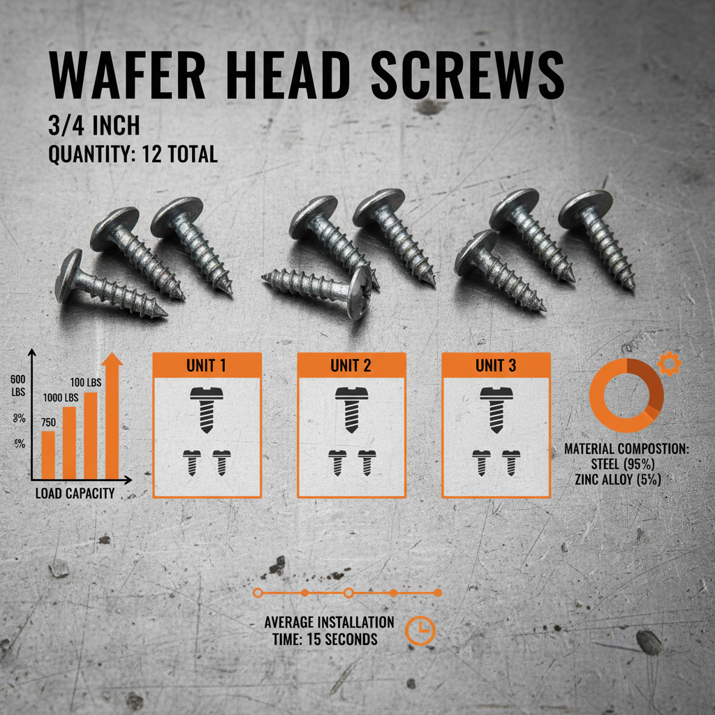 3 #4 wafer head screws