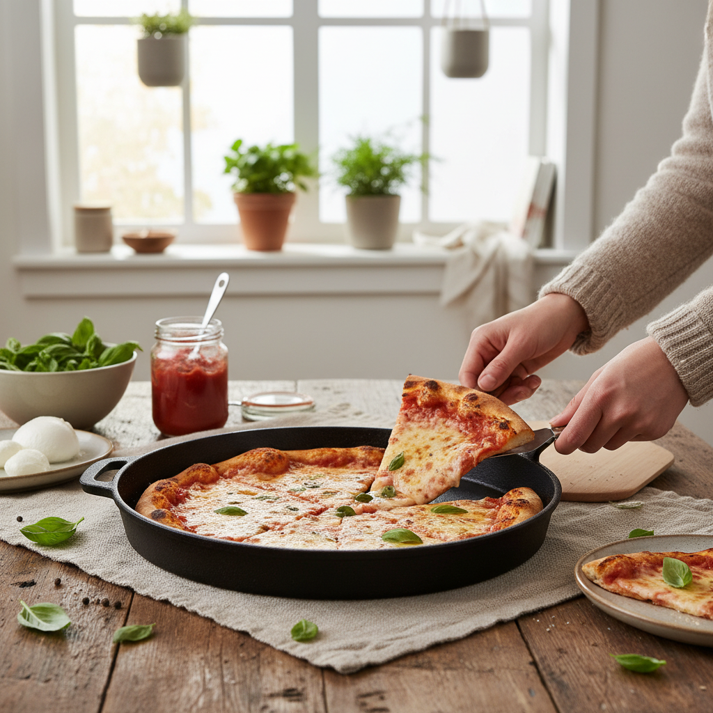 ODM cast iron pizza pan