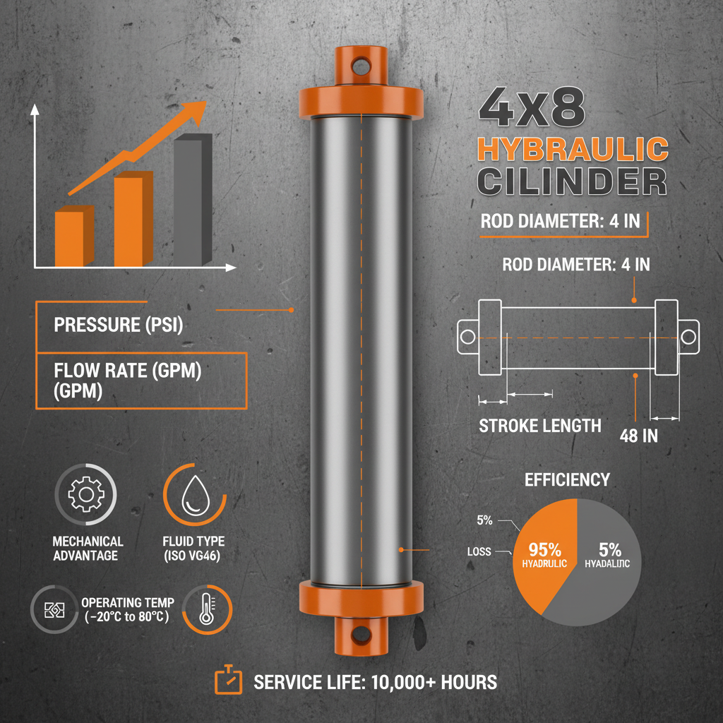 4x8 hydraulic cylinder