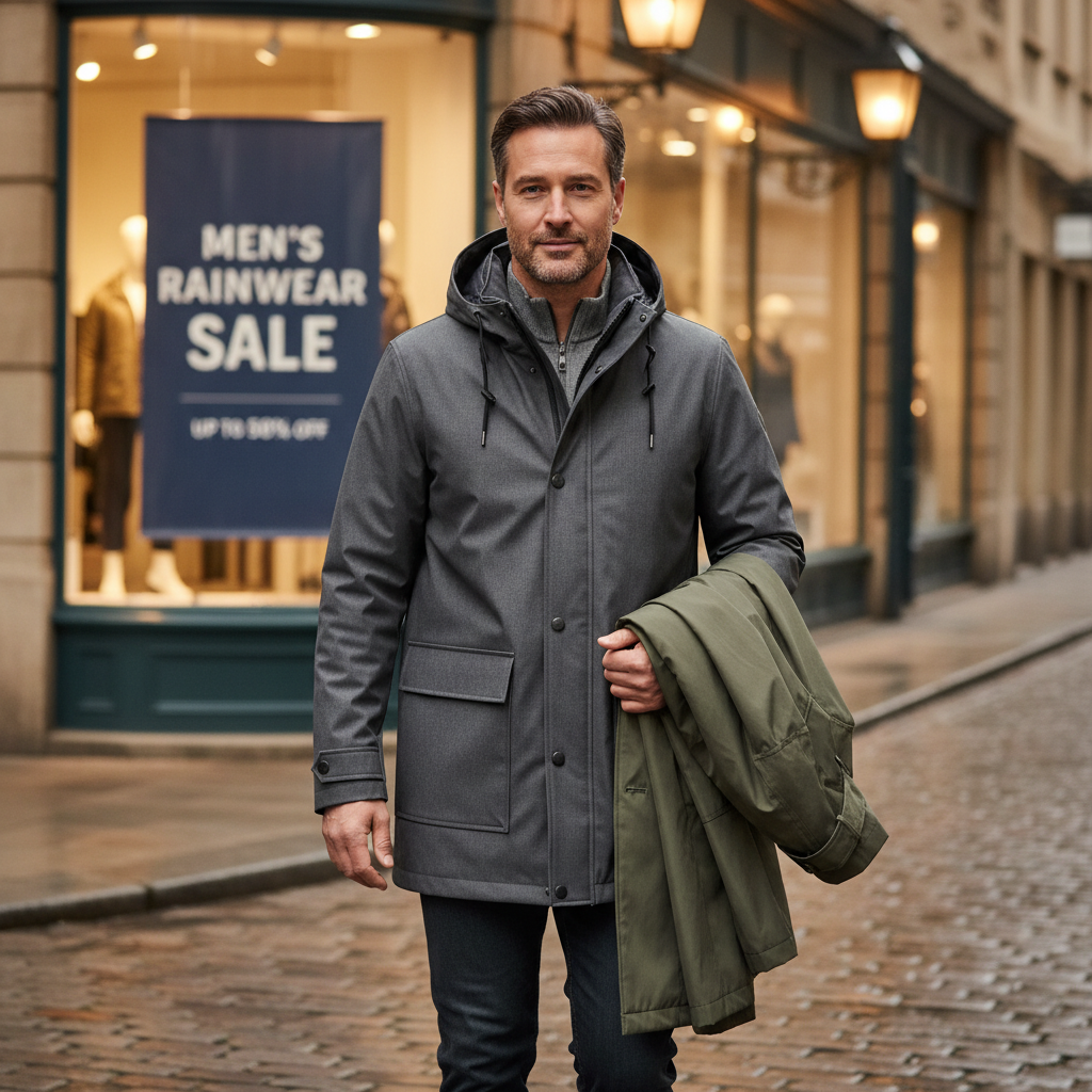 mens rain coat sale