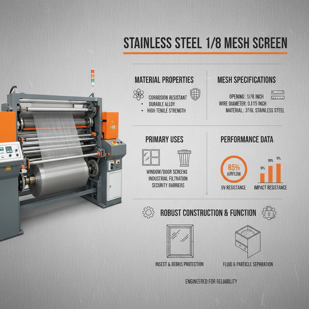 Comprehensive Guide to Stainless Steel 1 8 Mesh Screen Applications and Benefits