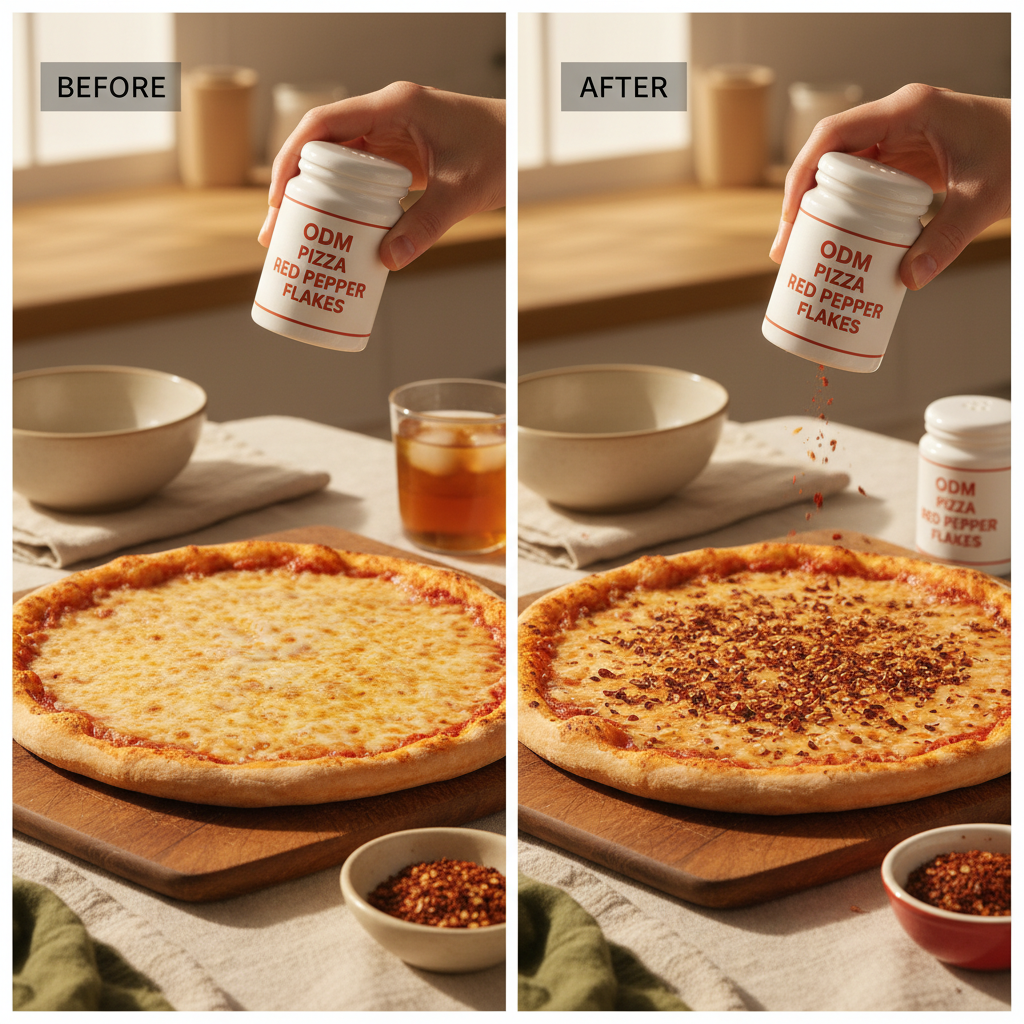 odm pizza red pepper flakes