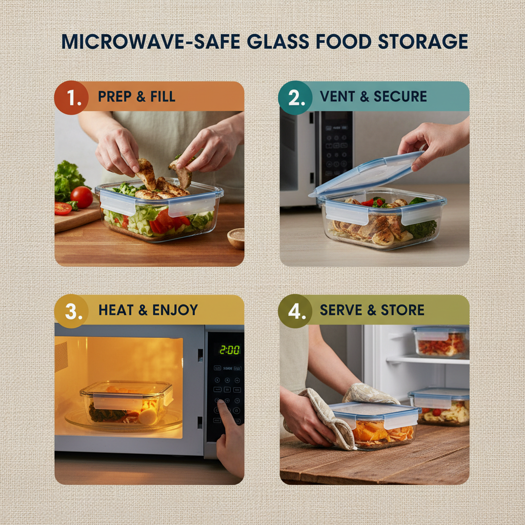 glass food storage containers microwave safe