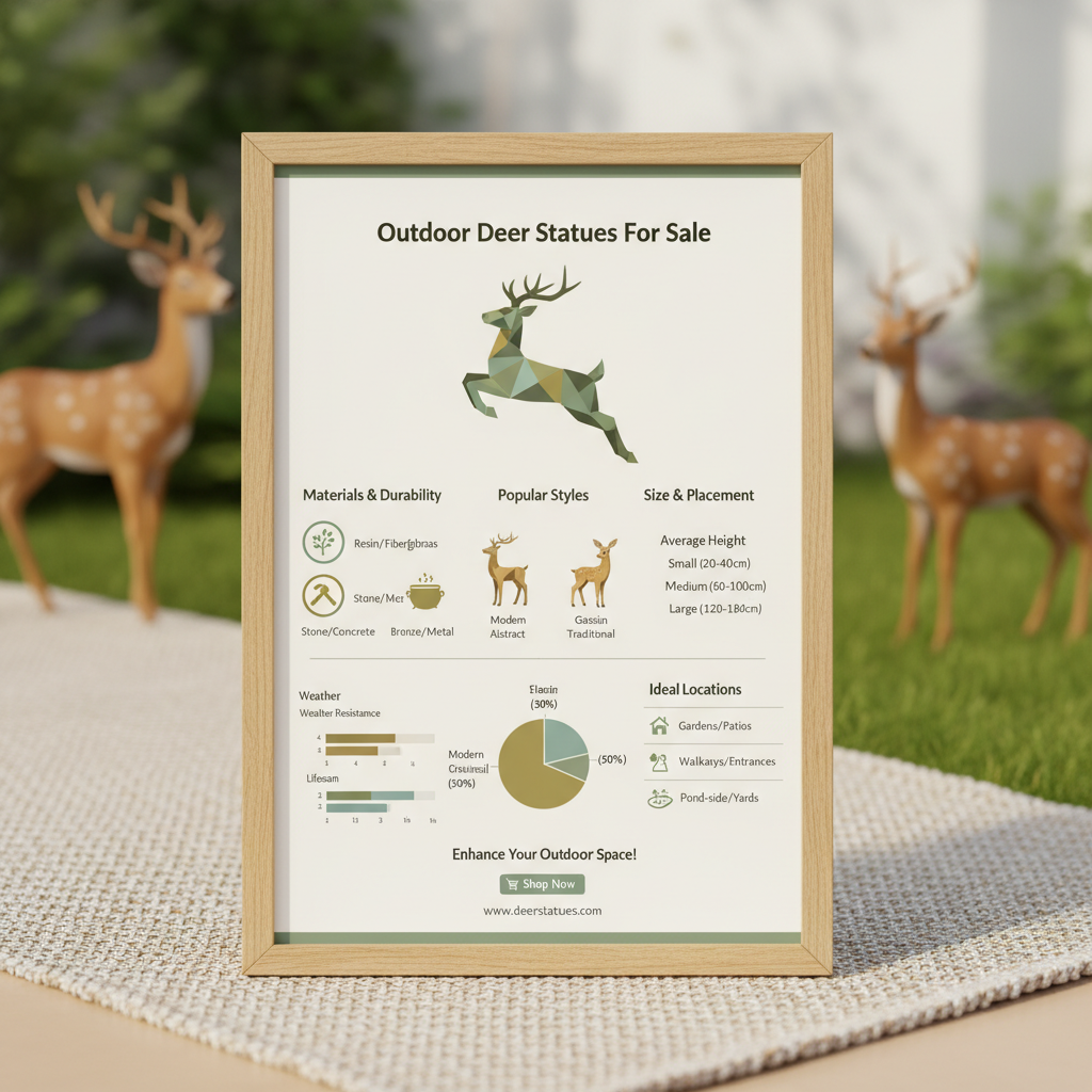 Find Stunning Outdoor Deer Statues for Sale to Beautify Your Garden