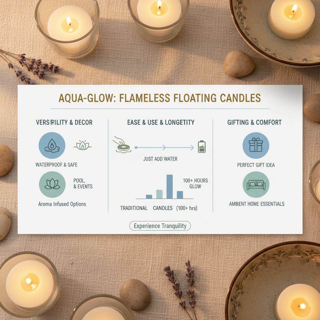 Enhance Ambiance with Waterproof Flameless Floating Candles for Pools and Events