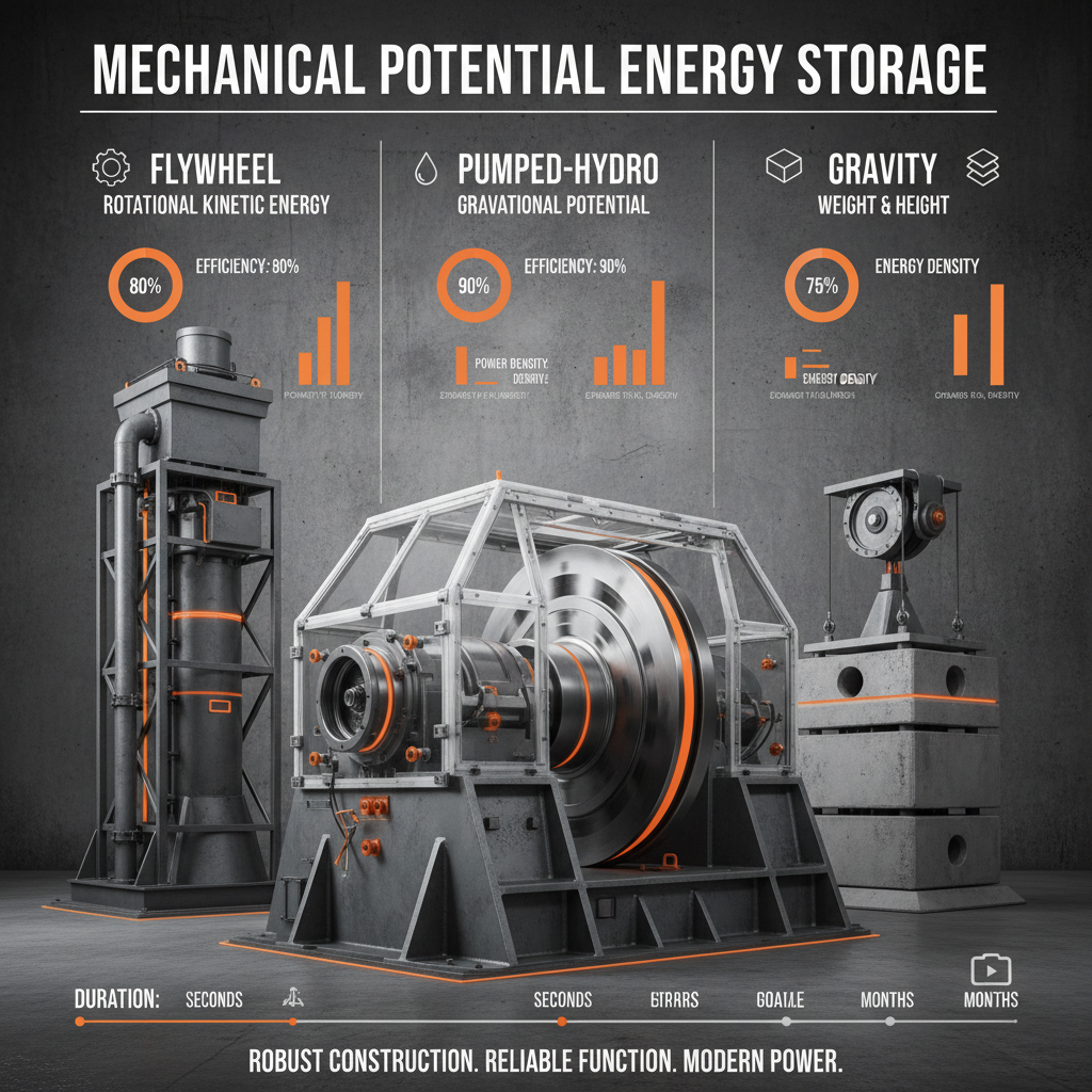 Exploring Mechanical Potential Energy Storage for Sustainable Power Solutions