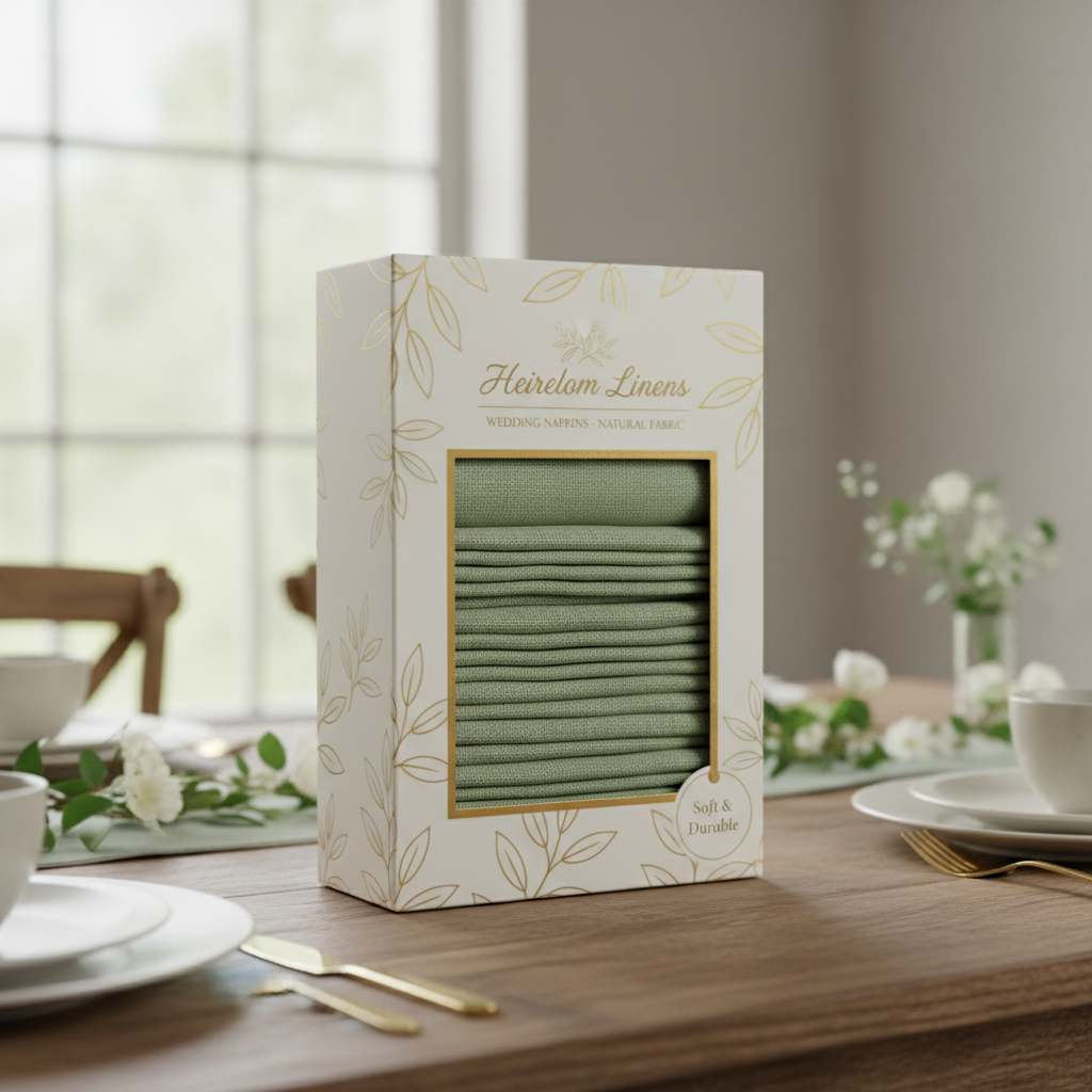 Elegant Green Napkins for Wedding Linens and Styling Ideas