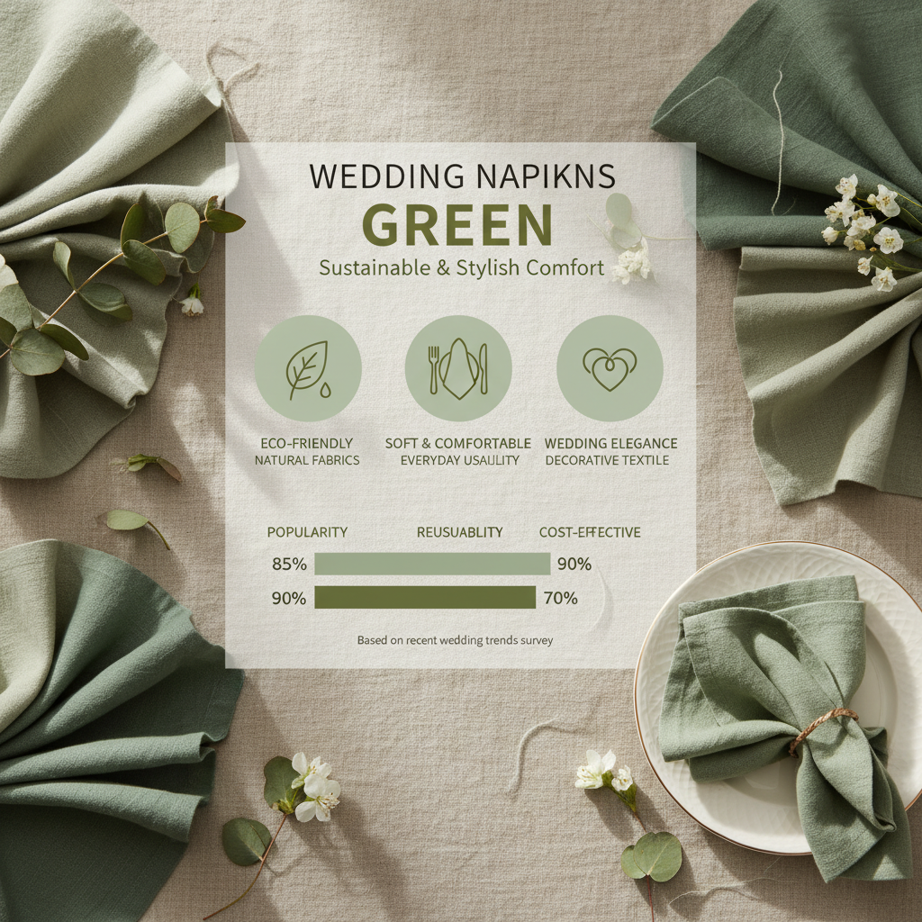 Elegant Green Napkins for Wedding Linens and Styling Ideas
