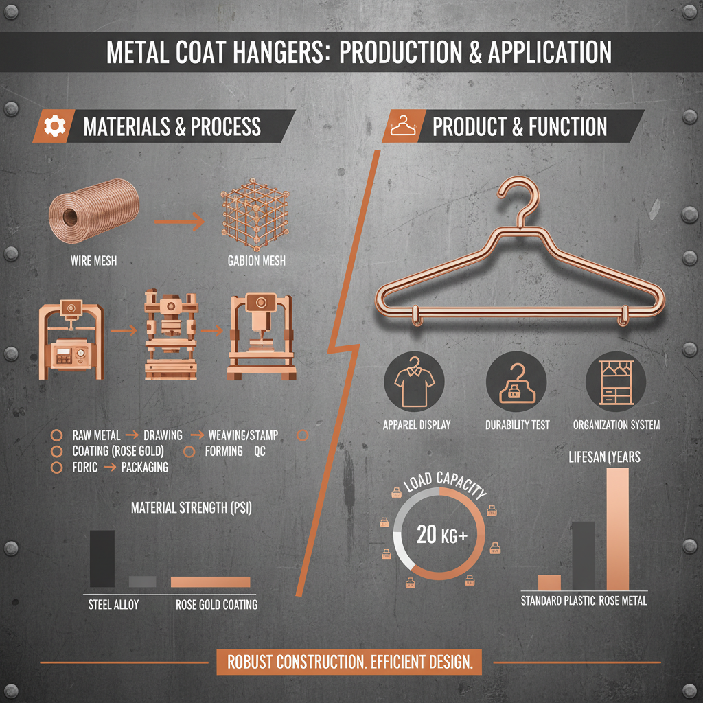 Elevate Your Closet with Stylish Rose Gold Metal Coat Hangers