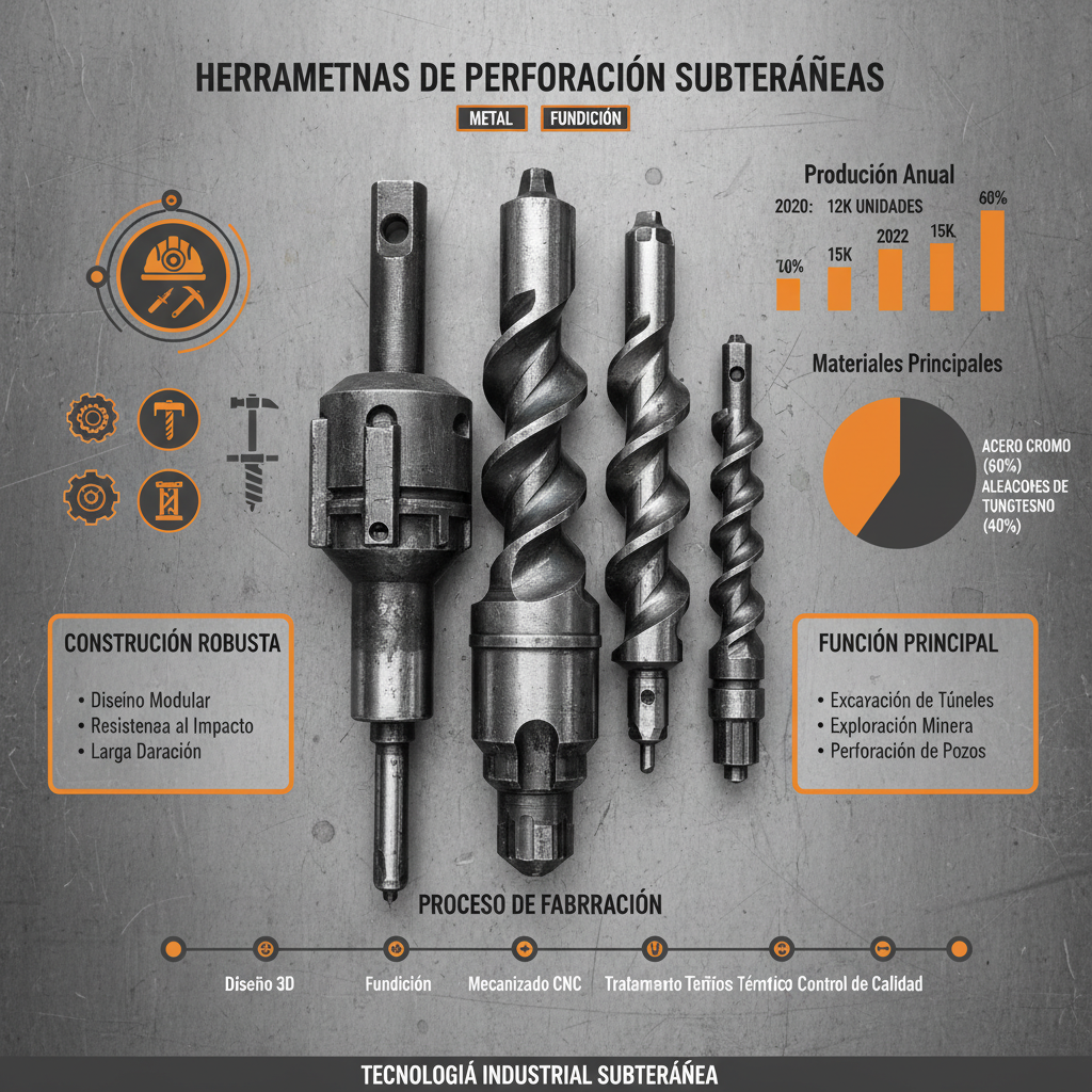 Comprehensive Guide to Underground Drilling Tools Herramientas de Perforación Subterráneas