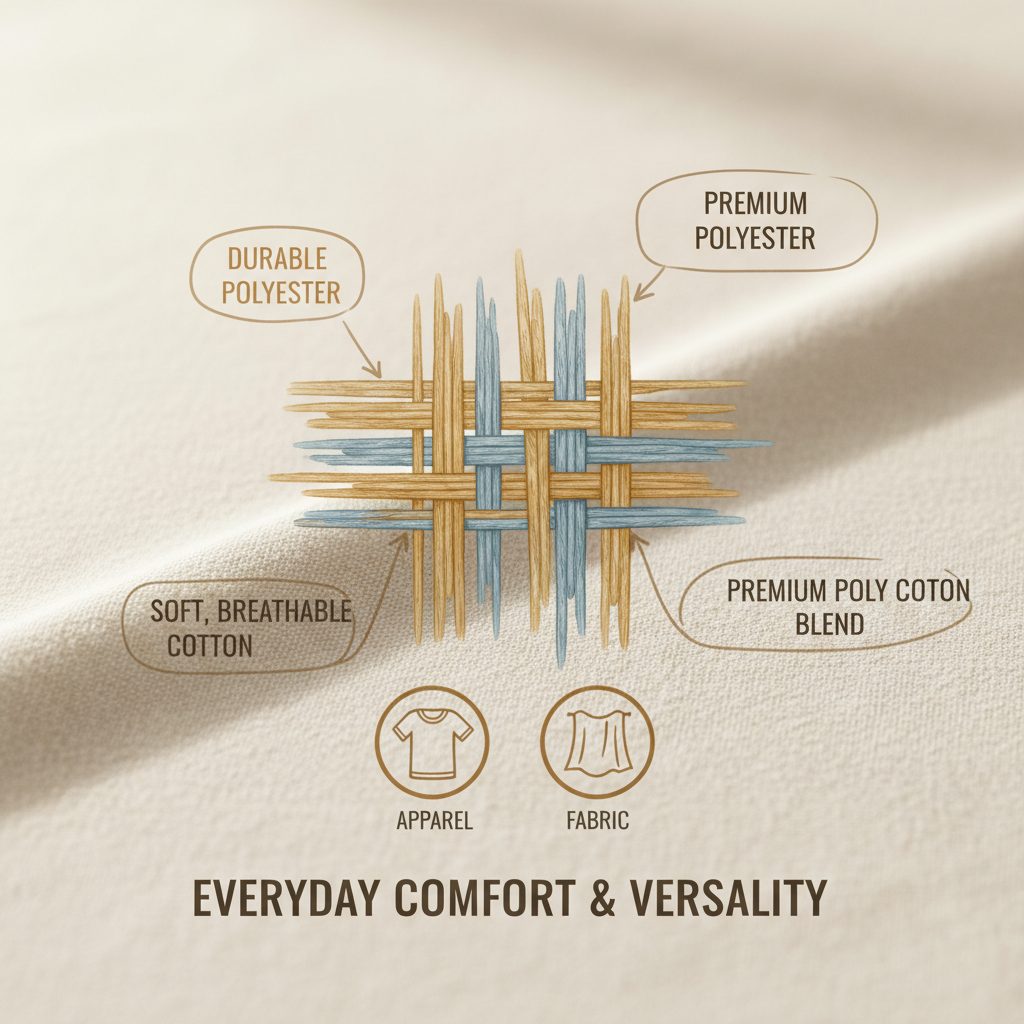 Exploring the Benefits of Premium Poly Cotton Fabric for Diverse Applications