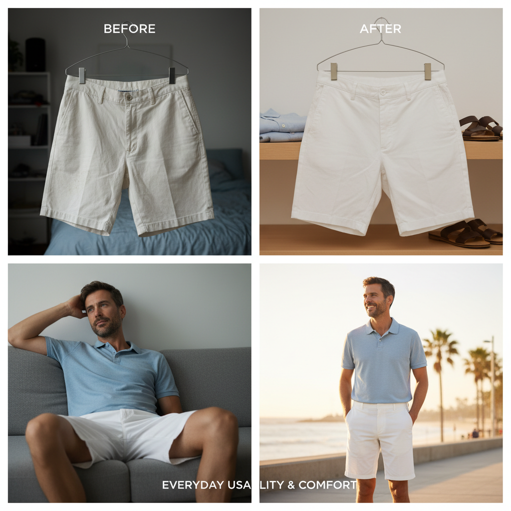 Discover the Perfect Style with Mens White Casual Shorts This Summer