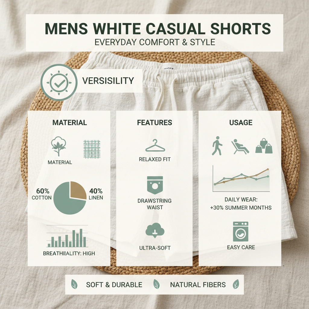Discover the Perfect Style with Mens White Casual Shorts This Summer