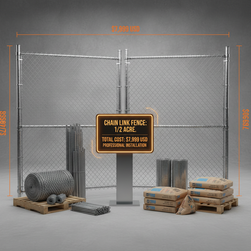 Comprehensive Guide to the Cost of Chain Link Fence for 1 2 Acre Properties