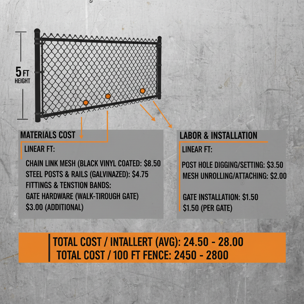 Comprehensive Guide to 5 ft Black Chain Link Fence Cost and Installation