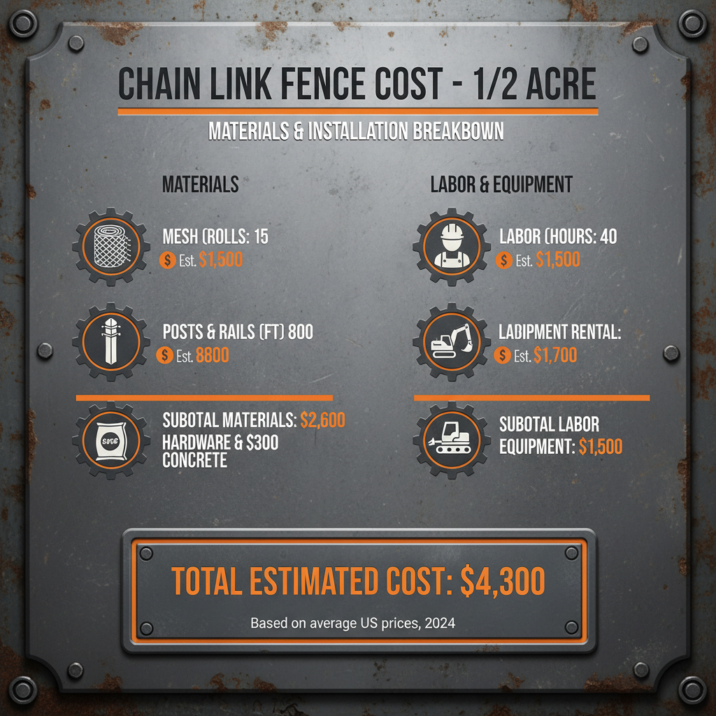 Comprehensive Guide to the Cost of Chain Link Fence for 1 2 Acre Properties